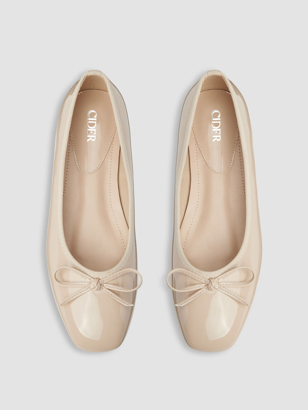 BOWKNOT DECOR SQUARE TOE BALLET MARY JANE FLATS