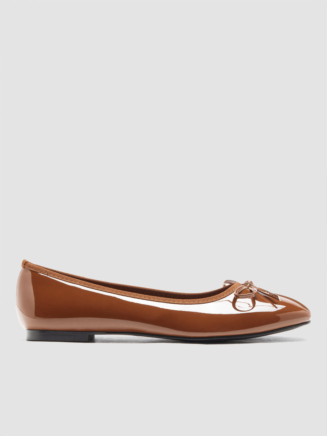 BOWKNOT DECOR SQUARE TOE BALLET MARY JANE FLATS