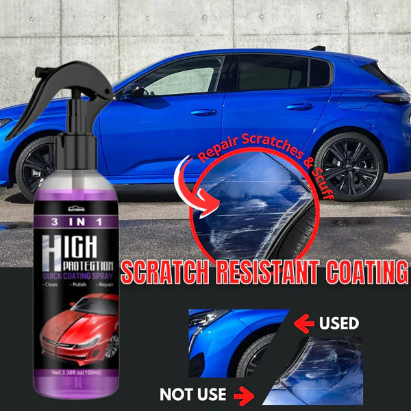 3 In 1 High Protection Car Coating Spray (Pack of 2)