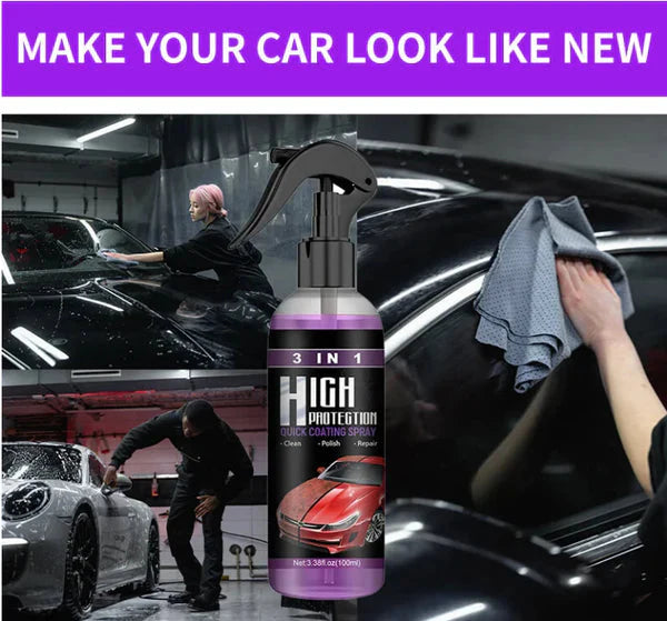 3 In 1 High Protection Car Coating Spray (Pack of 2)