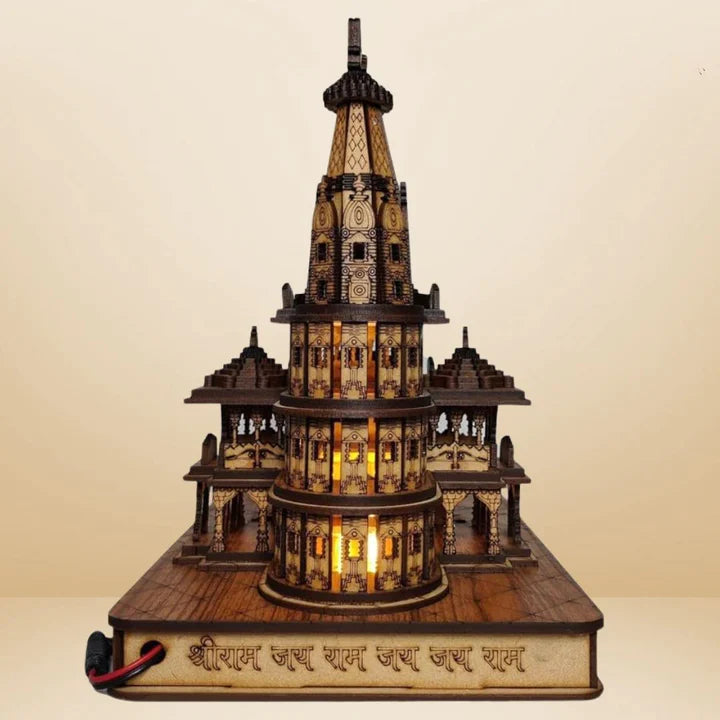Shri Ram Mandir Ayodhya 3D Wooden Temple